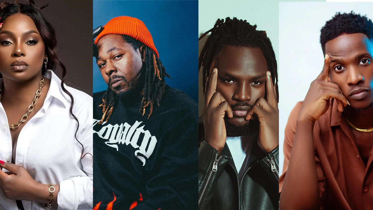 Iryn Namubiru, Maro, ZuliTums, and Anknown for Roast And Rhyme 22nd Edition